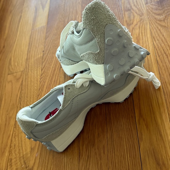 New Balance Sage Green and White Sneakers - Picture 7 of 9